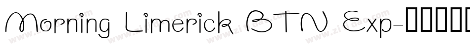 Morning Limerick BTN Exp字体转换